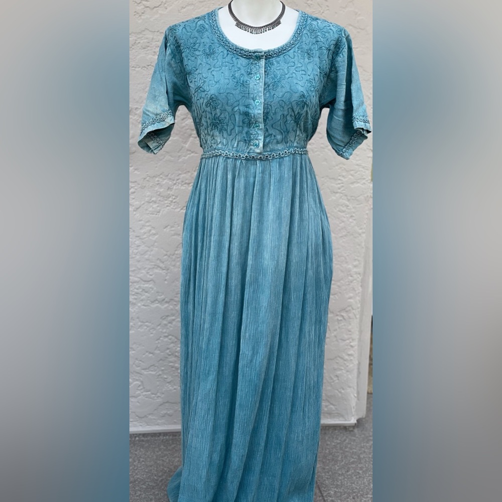Beautiful blue Papillon maxi dress
